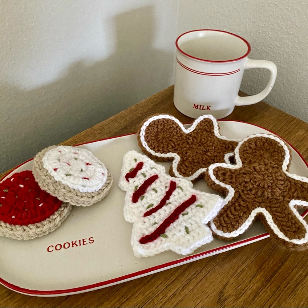 Crochet Christmas Cookies 5/$25